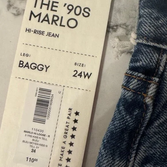 Aritizia Denim Forum The 90's Marlo - Picture 2 of 4